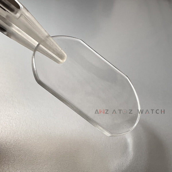Watch Sapphire Crystal Glass for Cartier 24.3*20.0mm Domed