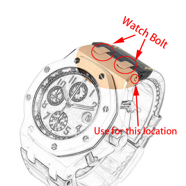 Watch Screw Tube for Audemars Piguet Royal Oak Offshore AP ROO 42mm Chronograph Watch Case Link Kit