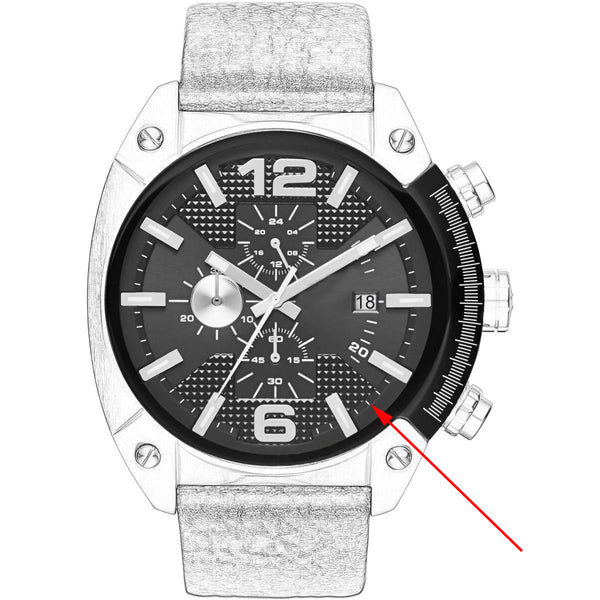 Mineral Crystal DZ Watch Glass/Bezel/Crystal for Diesel Overflow Men's Watch