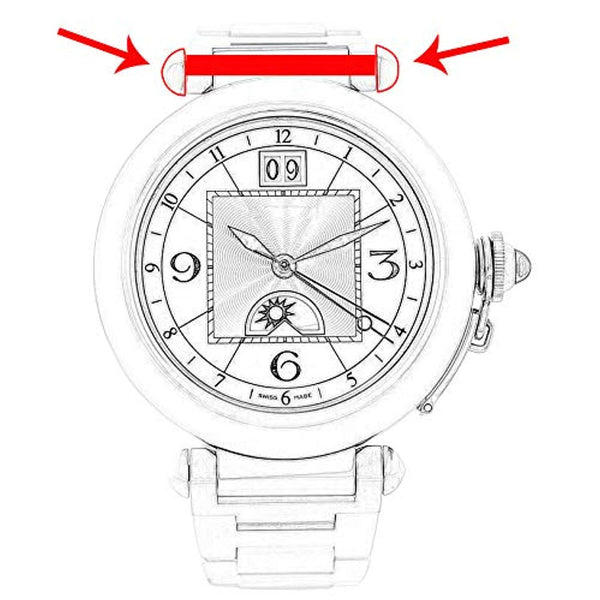 Screw Tube for Cartier Pasha DE Cartier 42mm Watch Band w3108555