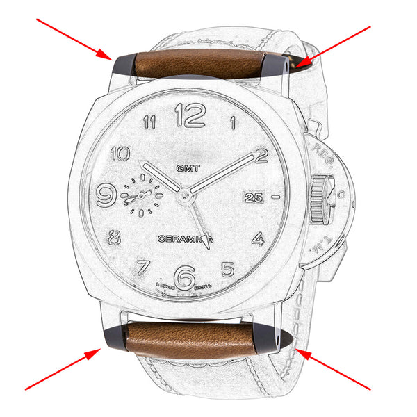 Watch Band Screw Tube for Panerai Luminor 1950 44mm Ceramic Watch Case